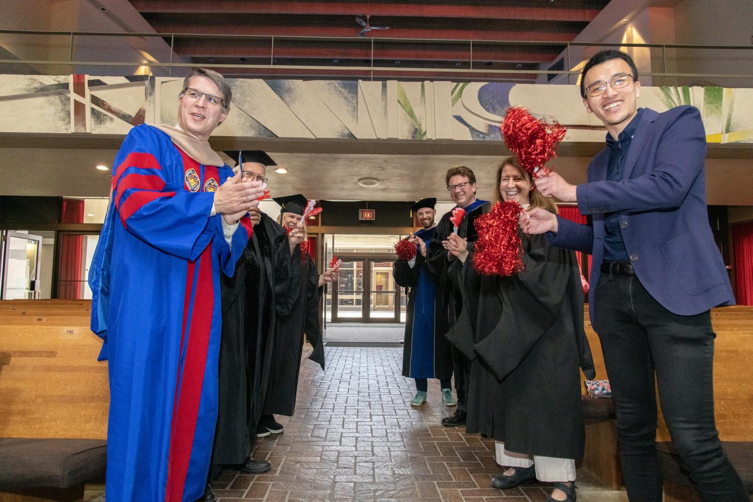 Just a few of our faculty who showed up to cheer on Carthage graduates at Commencement!